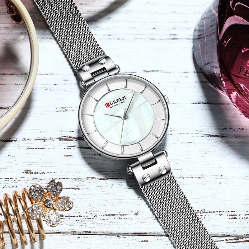 Curren montre bracelet Quartz pour femmes Top marque de luxe tanche la mode pour filles 2 Curren montre bracelet Quartz pour femmes Top marque de luxe tanche la mode pour filles 2