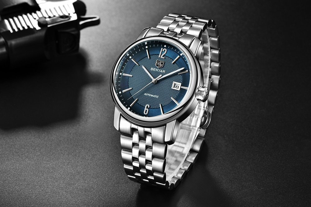 ﻿Montre Homme BENYAR BN01 – Montre Mécanique en Acier – Haute Qualité