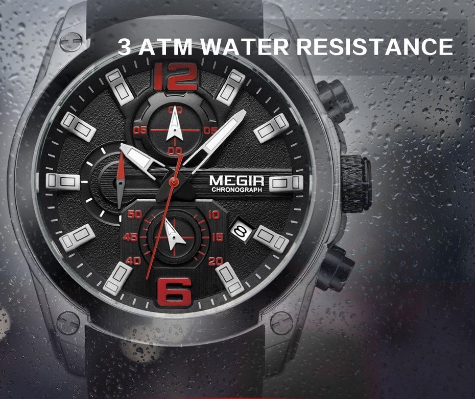 HTB1oLR6UzTpK1RjSZKPq6y3UpXa2 Montre Sport Homme MEGIR MG06 – Bracelet en Silicone Couleur Rouge Noir Silver