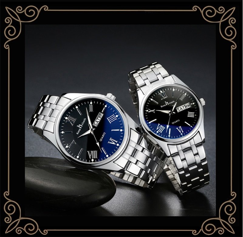 HTB1qYUXdkfb uJkSnfoq6z epXal Montres pour Couple KEEP IN TOUCH KT02 – Deux Montres pour Amoureux – Cadeau de Mariage