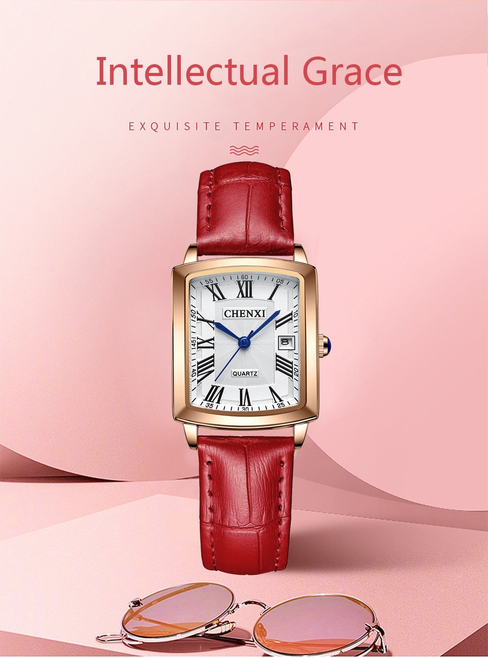Hb55d7c6235f4427392f04bc6bbc8d115l Montre CHENXI CX03 – Montre à Quartz étanche pour Femmes
