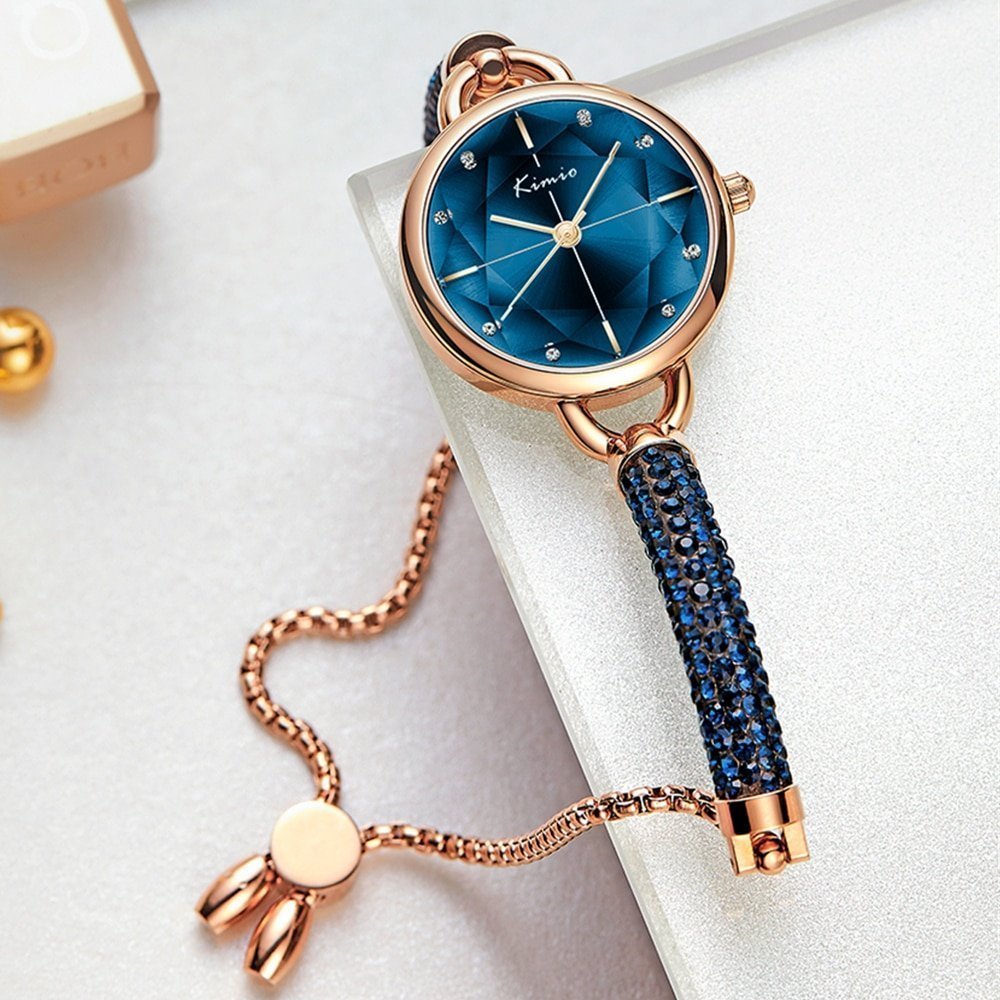 KIMIO montre diamant pour femmes Bracelet en cristal marque de luxe livraison directe nouveaux arrivages 2021