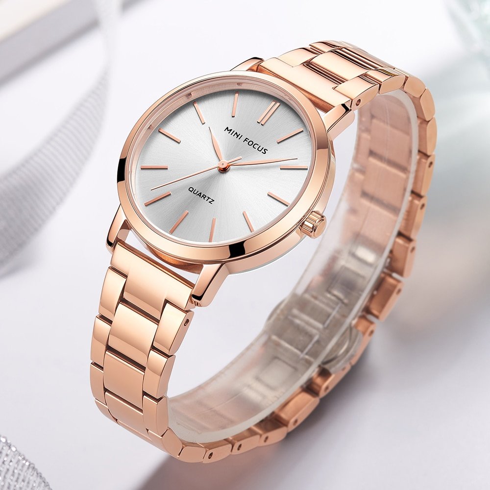 MINI FOCUS Montre l gante en acier inoxydable pour femmes marque de luxe d contract e
