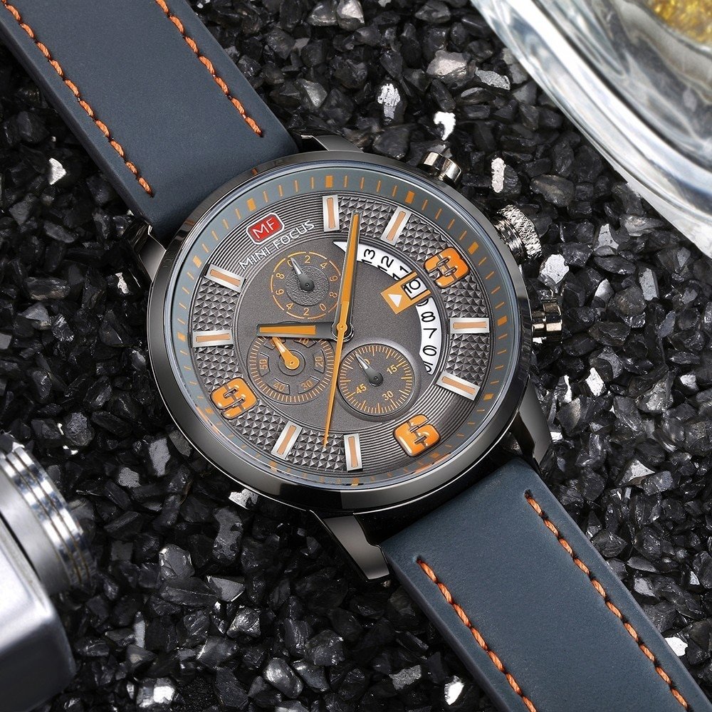 MINI FOCUS montre de sport pour hommes chronographe Quartz d contract authentique marque de luxe militaire 1