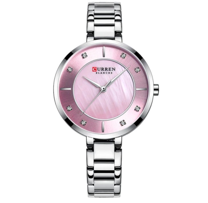 Montre CURREN CR13 Montre Bracelet Rose Silver pour Femmes Style Luxueux 1