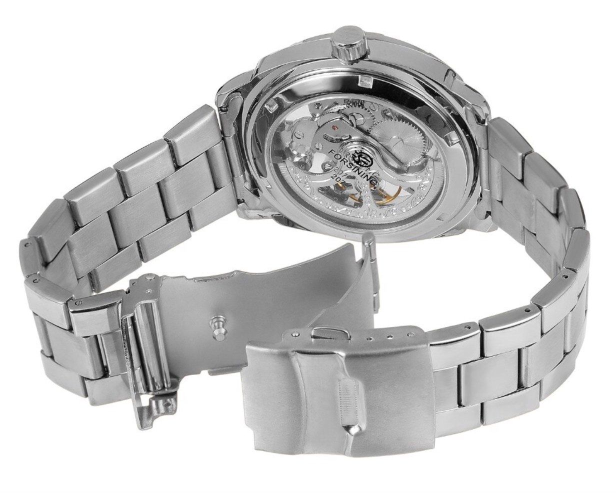 Montre FORSINING FS04 – Montre Automatique de Luxe en Acier Transparente pour Hommes 3