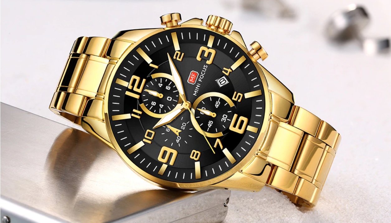 Montre Homme MINI FOCUS MF17 Bracelet en Acier Inoxydable Style Luxueux 7