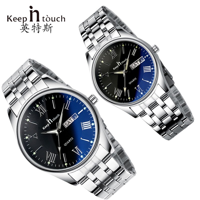 Montre de couple pour amoureux montre bracelet de luxe pour hommes et femmes Quartz tanche cadeaux Montre de couple pour amoureux montre bracelet de luxe pour hommes et femmes Quartz tanche cadeaux