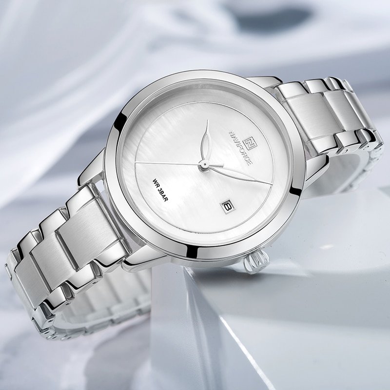 NAVIFORCE Montre bracelet tanche pour femmes marque de luxe Quartz la mode 3