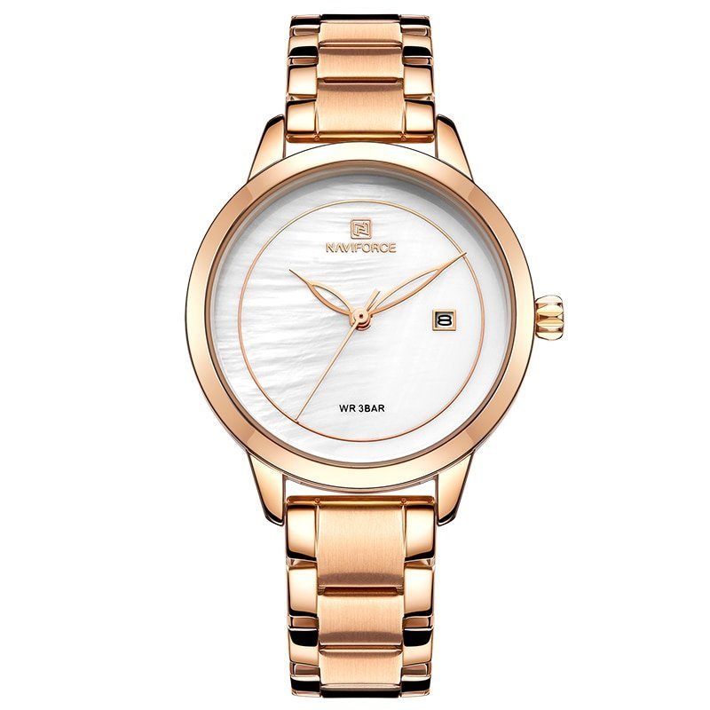 NAVIFORCE montre bracelet tanche Quartz pour femmes marque de luxe Simple mode d contract 5 NAVIFORCE montre bracelet tanche Quartz pour femmes marque de luxe Simple mode d contract 5